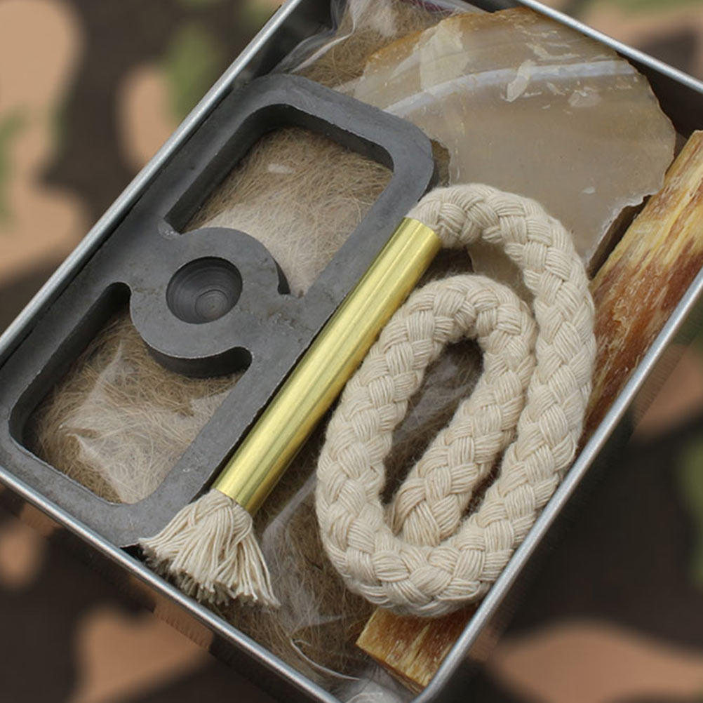 Outdoor Camping Cooking Set - 1Set Fire Starter Cotton Rope Set