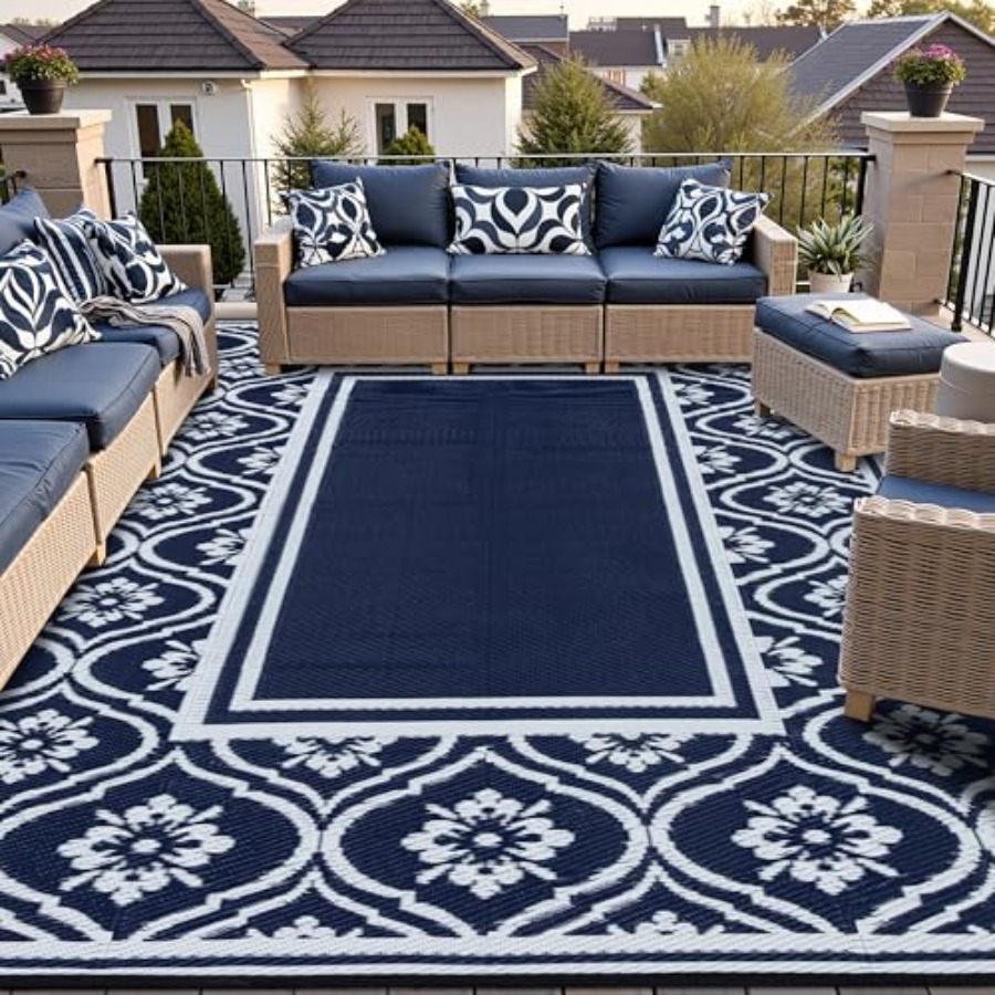 Outdoor Camping Rugs 8X10 - Outdoor Rug 8x10 ft for Patio