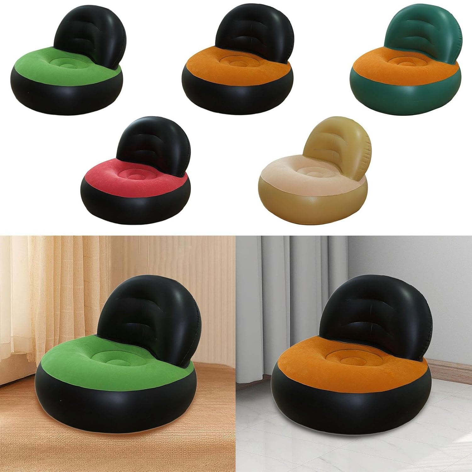 Outdoor Camping Couch - Inflatable Sofa PVC L Shaped Air