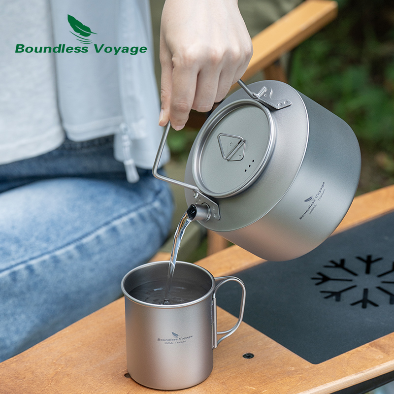 Boundless Voyage Titanium Kett - Outdoor Camping Kettle recension och pris