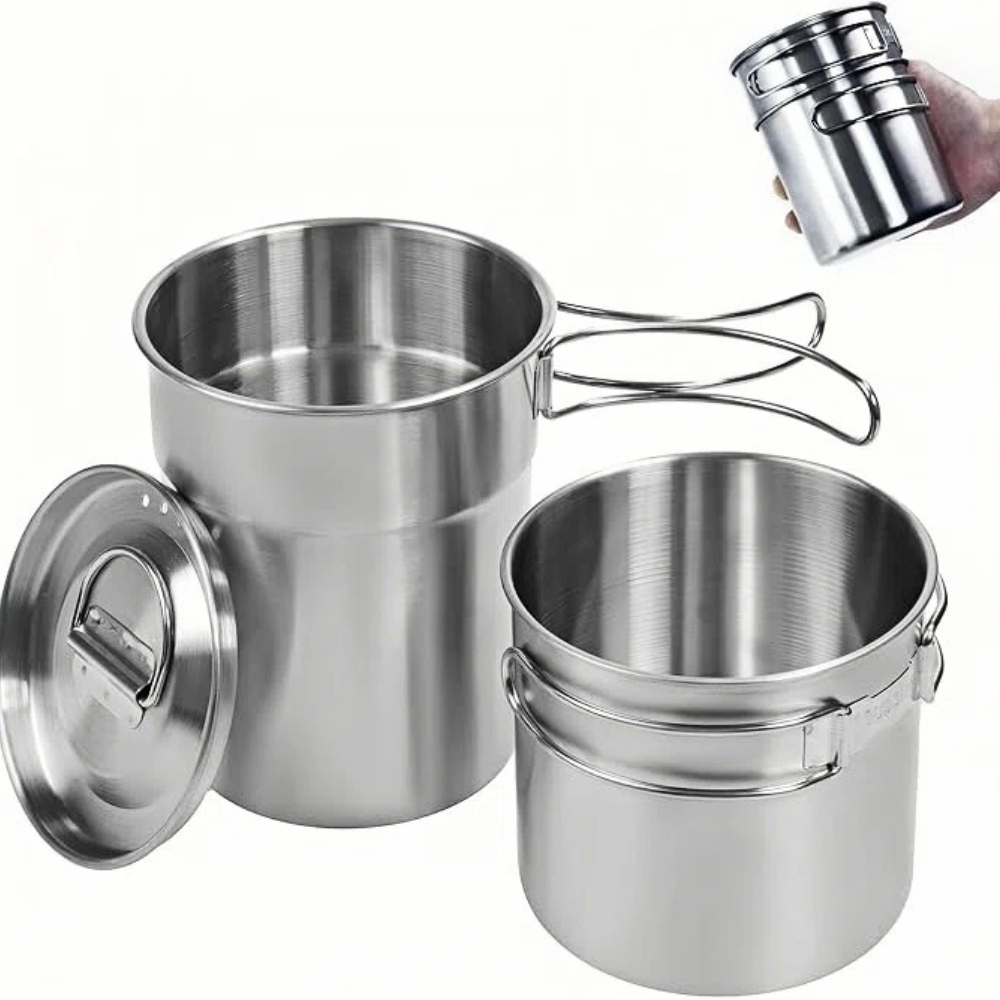 Foldable Camping Cups Mugs Cam - Outdoor Camping Cooking Set recension och pris