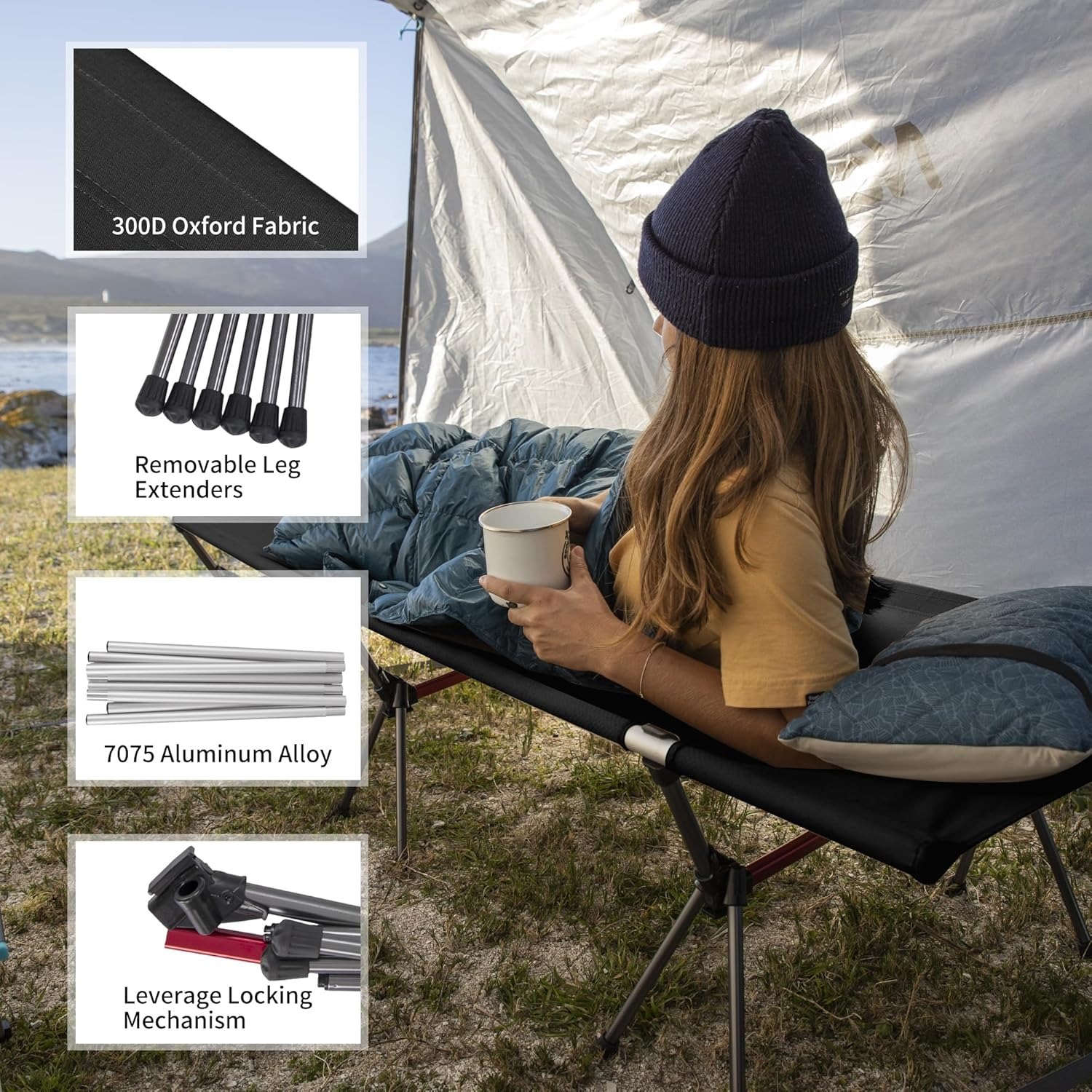 Naturehike Folding Camping Cot - Outdoor Camping Couch recension och pris