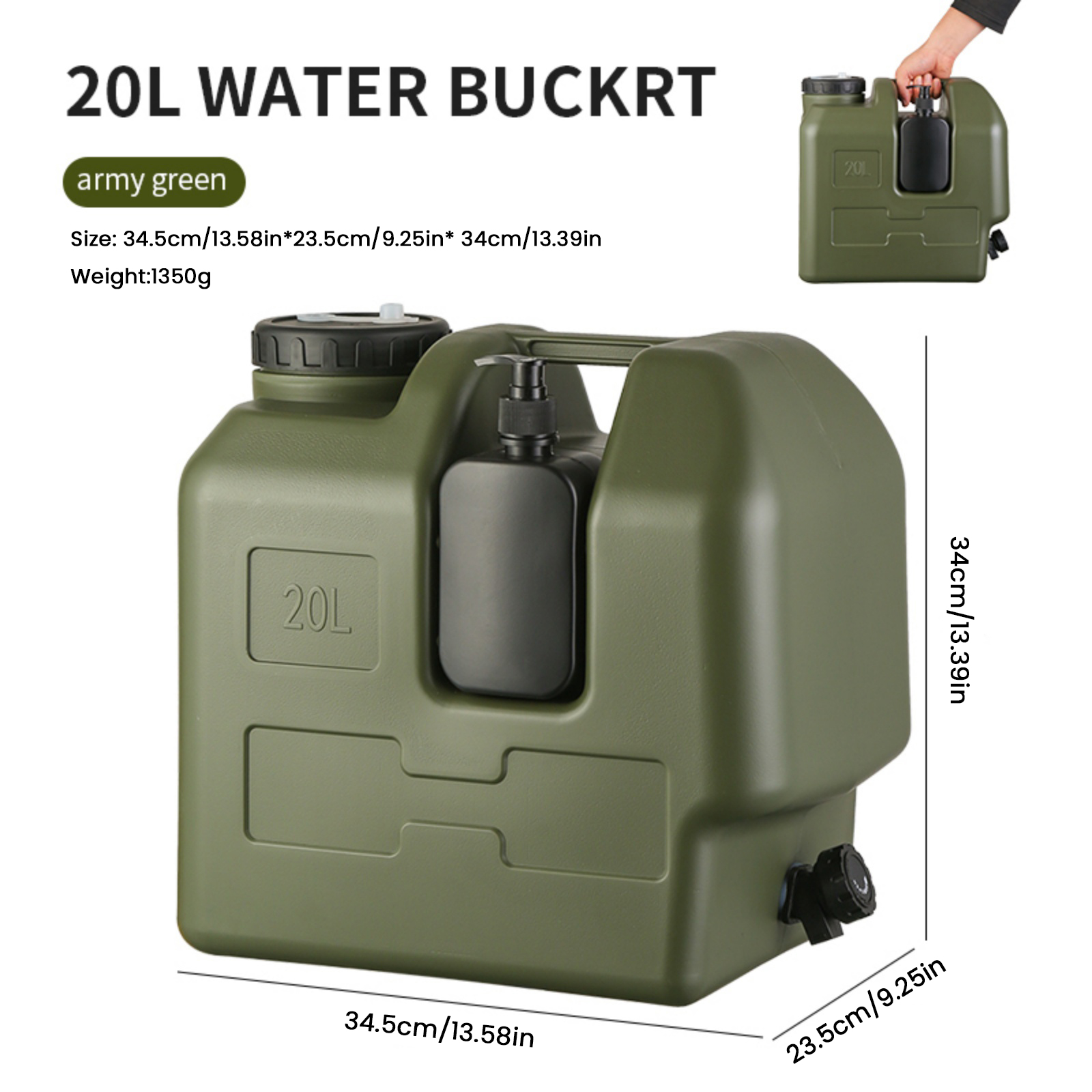 15/20L Portable Camping Water  - Outdoor Camping Kettle recension och pris