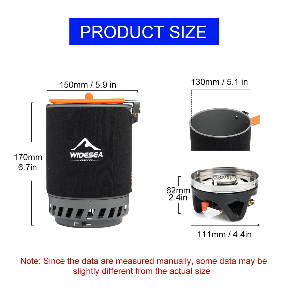 Widesea Camping Cooking System - Outdoor Camping Cooking Set recension och pris