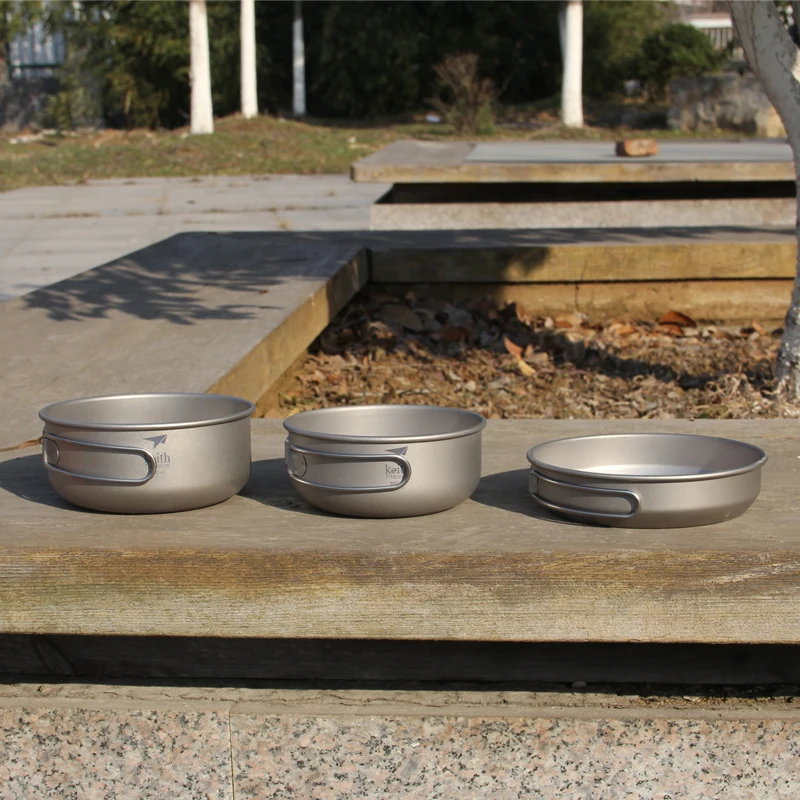 Keith 3PCS Titanium Cookware P - Outdoor Camping Cooking Set recension och pris