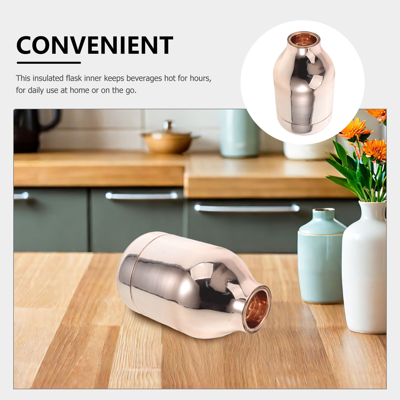 1.3L Glass Vacuum Insert Repla - Vacuum Insulated Flask recension och pris