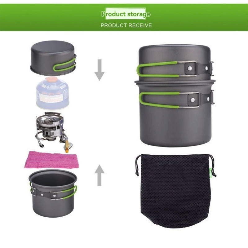 BRS-T15A Camping Cookware Mess - Outdoor Camping Cooking Set recension och pris