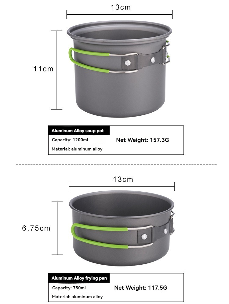 BRS-T15A Camping Cookware Mess - Outdoor Camping Cooking Set recension och pris