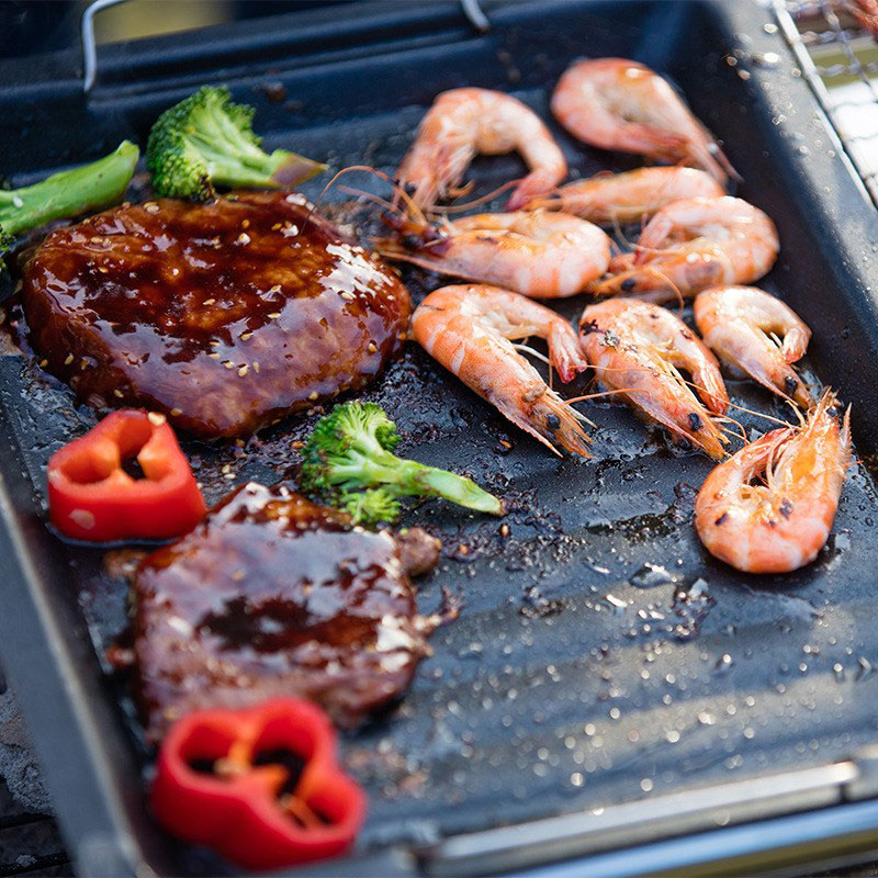 Outdoors Thick Square Grill Pa - Outdoor Camping Cooking Set recension och pris
