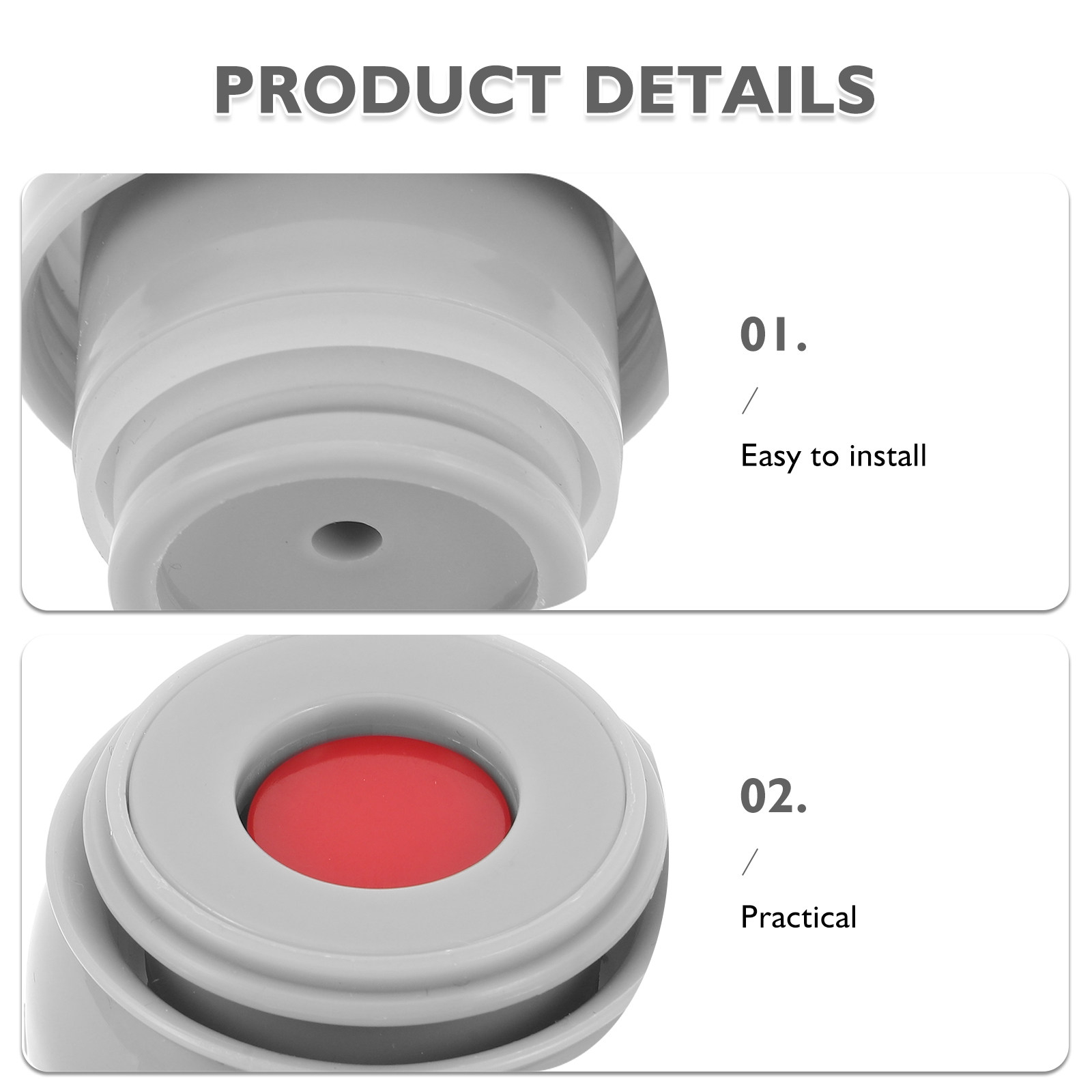 2Pcs Thermal Mug Stopper Leak  - Vacuum Insulated Flask recension och pris