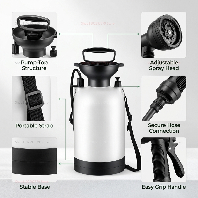 Portable Camping Shower 5L Man - Outdoor Camping Shower recension och pris