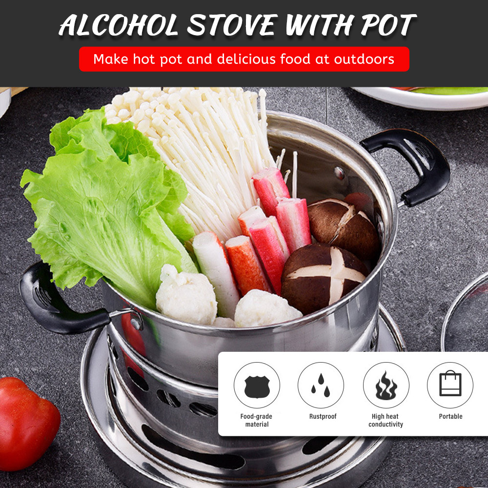 Outdoors Stainless Steel Alcoh - Outdoor Camping Burner recension och pris
