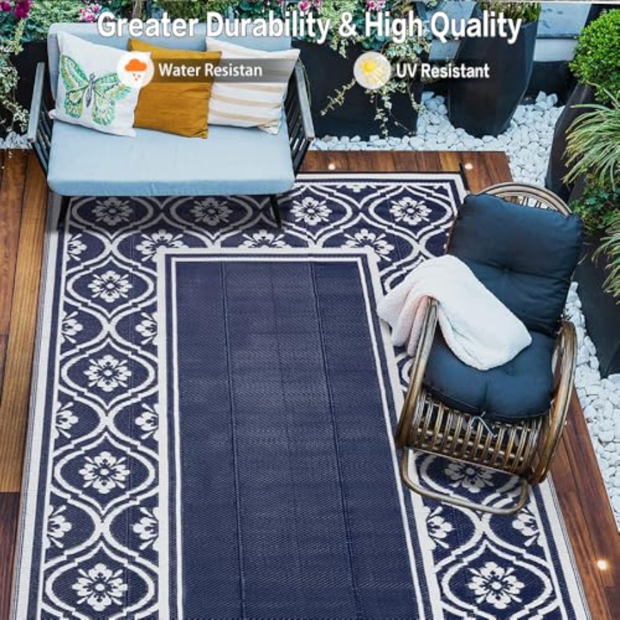 Outdoor Rug 8x10 ft for Patio  - Outdoor Camping Rugs 8X10 recension och pris