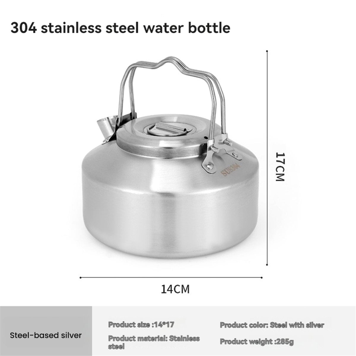 POPULAR-Stainless Steel Double - Outdoor Camping Kettle recension och pris