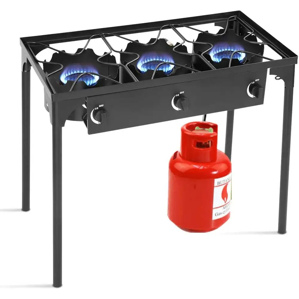 Portable 3-Burner Propane Gas  - Outdoor Camping Burner recension och pris