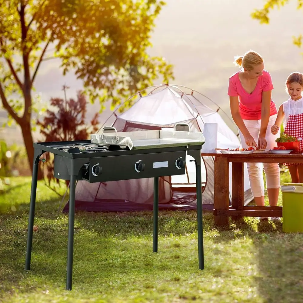 Portable 3-Burner Propane Gas  - Outdoor Camping Burner recension och pris