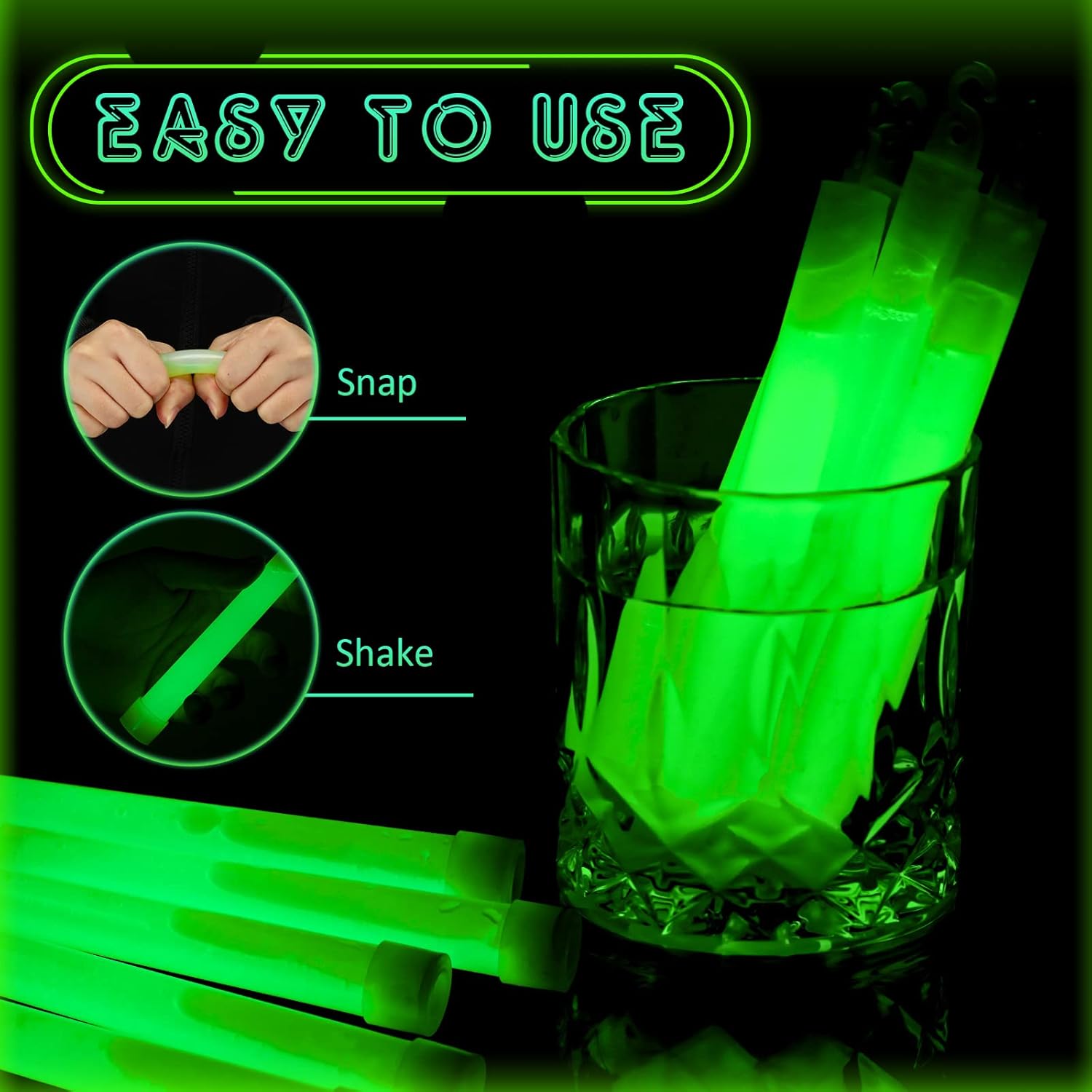Glow Sticks Bulk Green Emergen - Glow Sticks Survival recension och pris