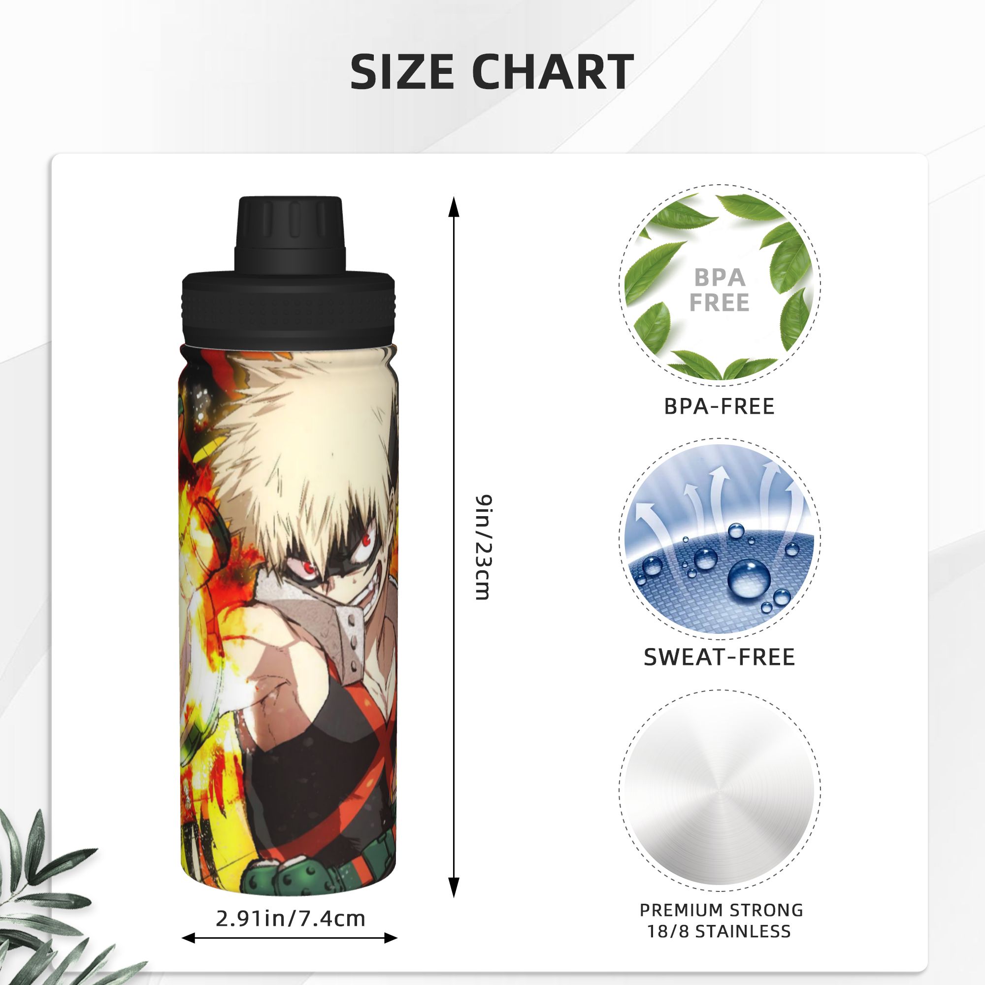 My Hero Academia Anime 18OZ Sp - Vacuum Insulated Flask recension och pris