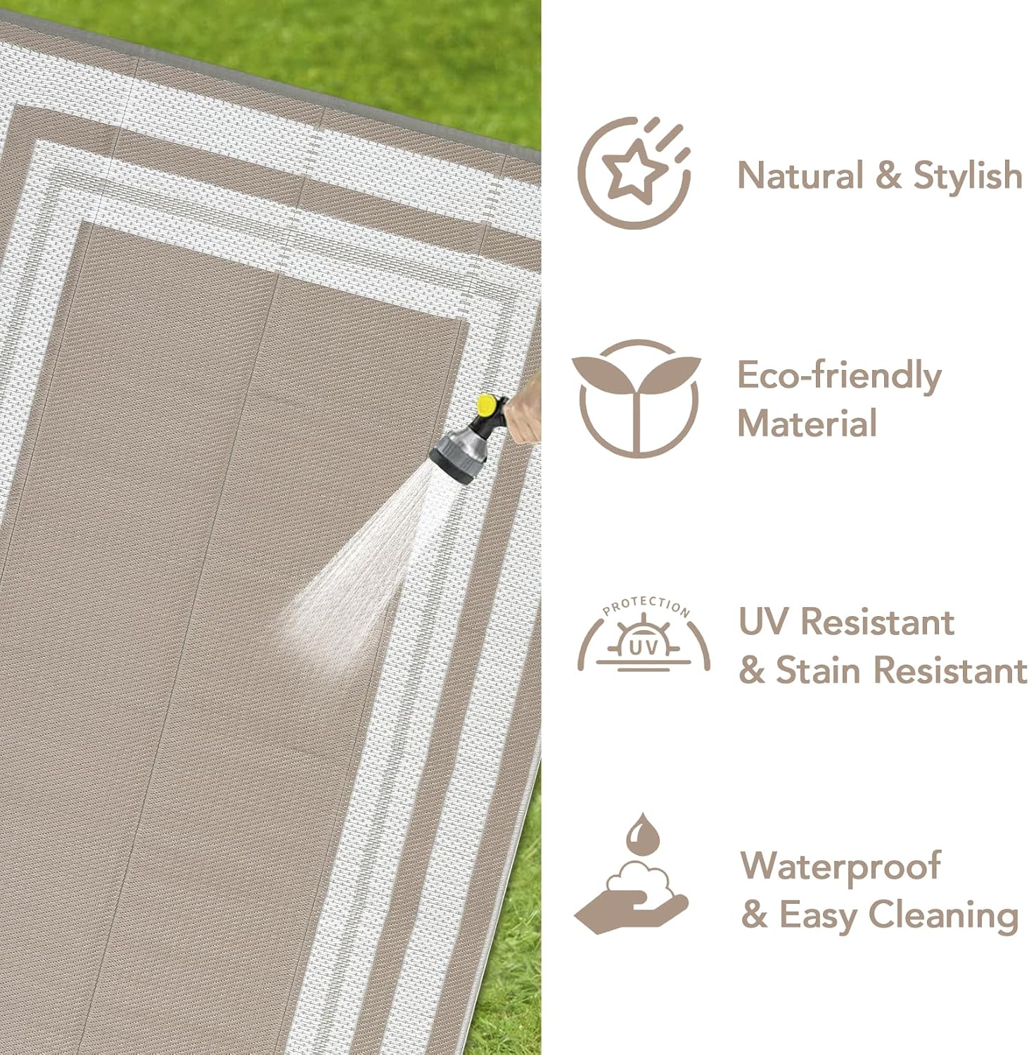 8x10 Outdoor Rug – Waterproof  - Outdoor Camping Rugs 8X10 recension och pris