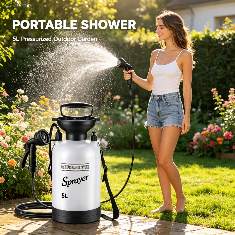 5L Portable Camping Shower Man - Outdoor Camping Shower recension och pris