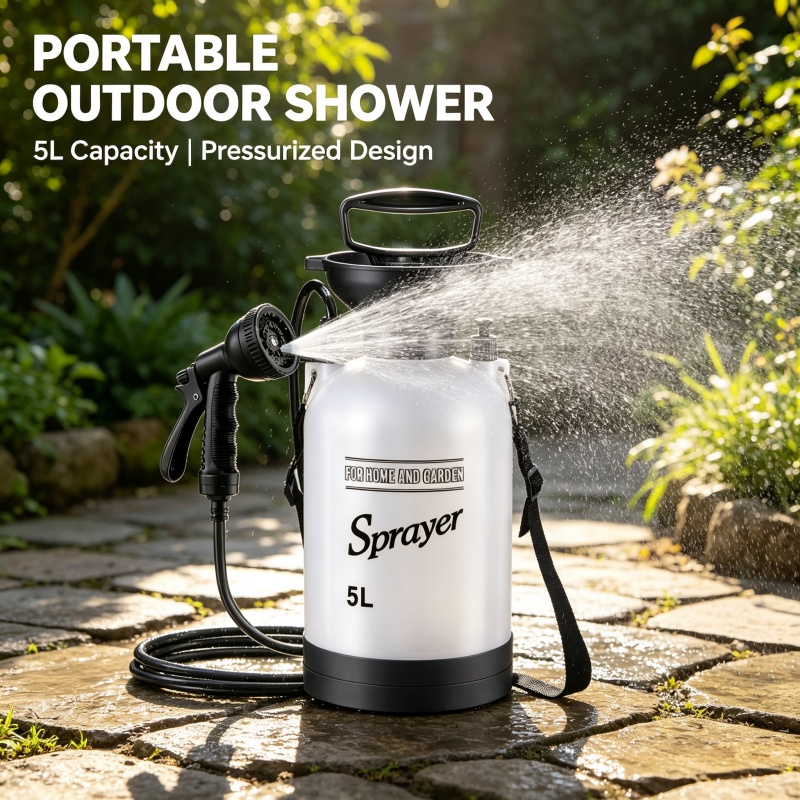 5L Portable Camping Shower Man - Outdoor Camping Shower recension och pris